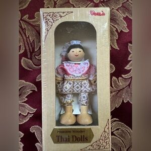 Voila Poseable Wooden Thai Doll